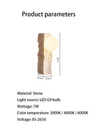 Gilfita Travertine Wall Lamp