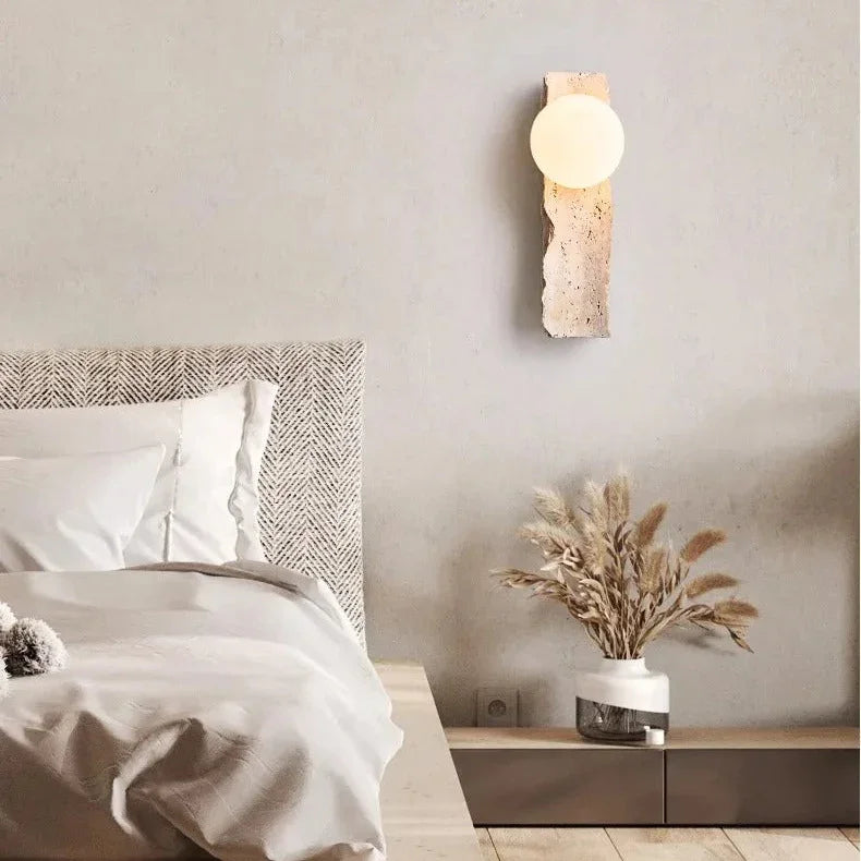 Gilfita Travertine Wall Lamp