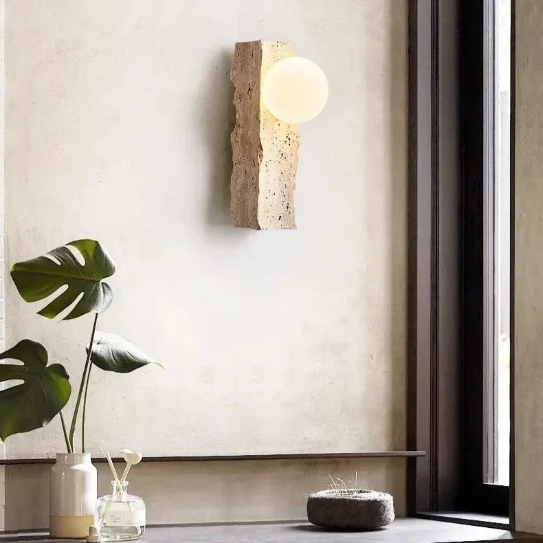 Gilfita Travertine Wall Lamp