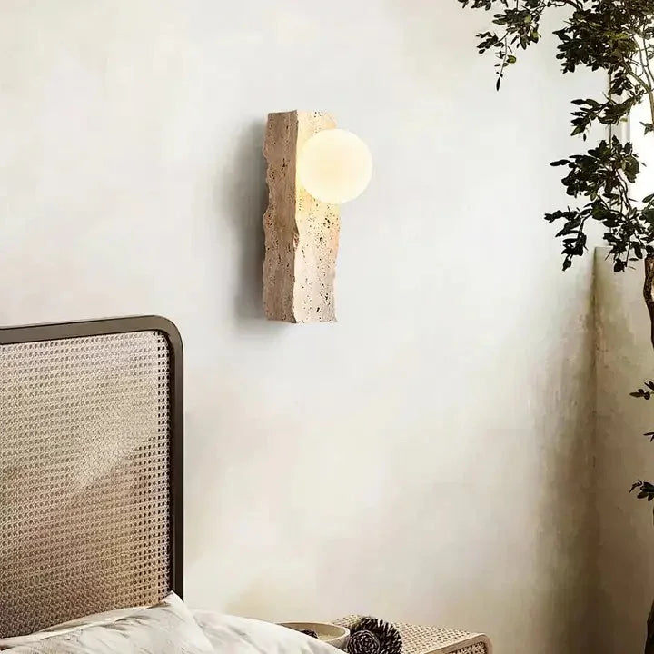 Gilfita Travertine Wall Lamp