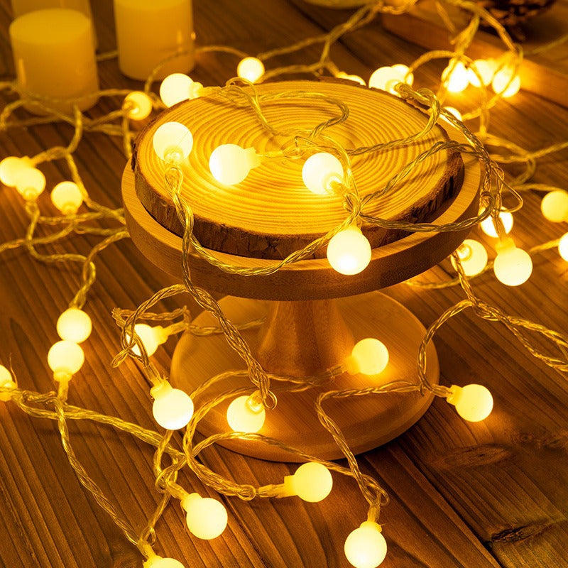 Globe LED String Lights for Atmospheric Home Decor | High & Bury