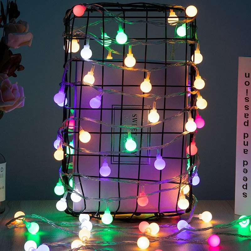 Globe LED String Lights for Atmospheric Home Decor | High & Bury