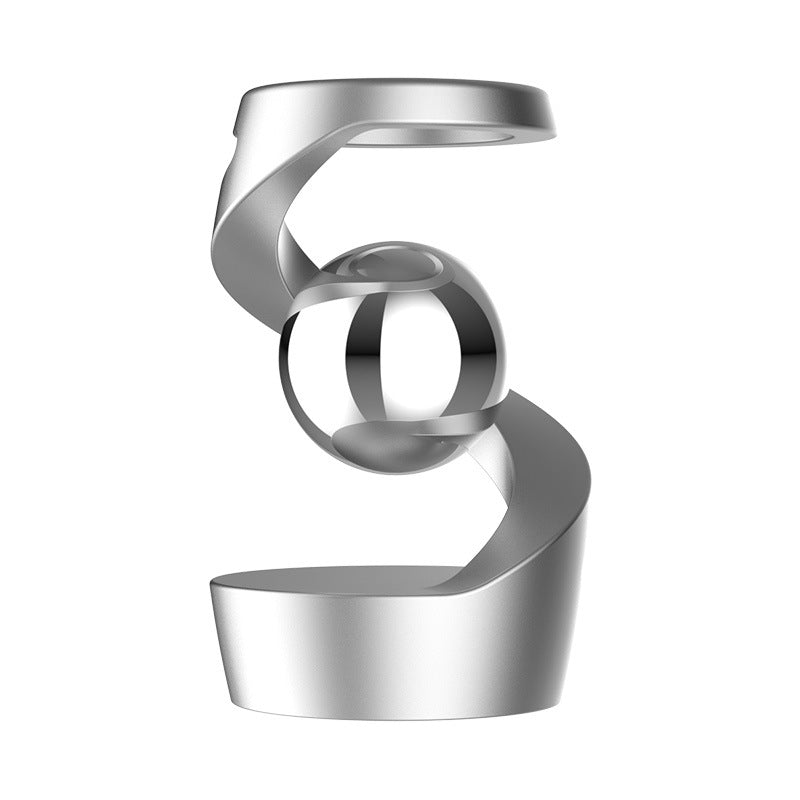 Gravity-Defying Kinetic Desk Toy with Aluminium Helix and Steel Spheres, view 10