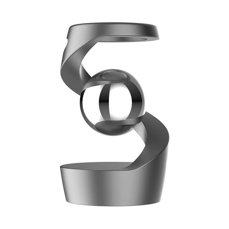 Gravity-Defying Kinetic Desk Toy with Aluminium Helix and Steel Spheres, view 11