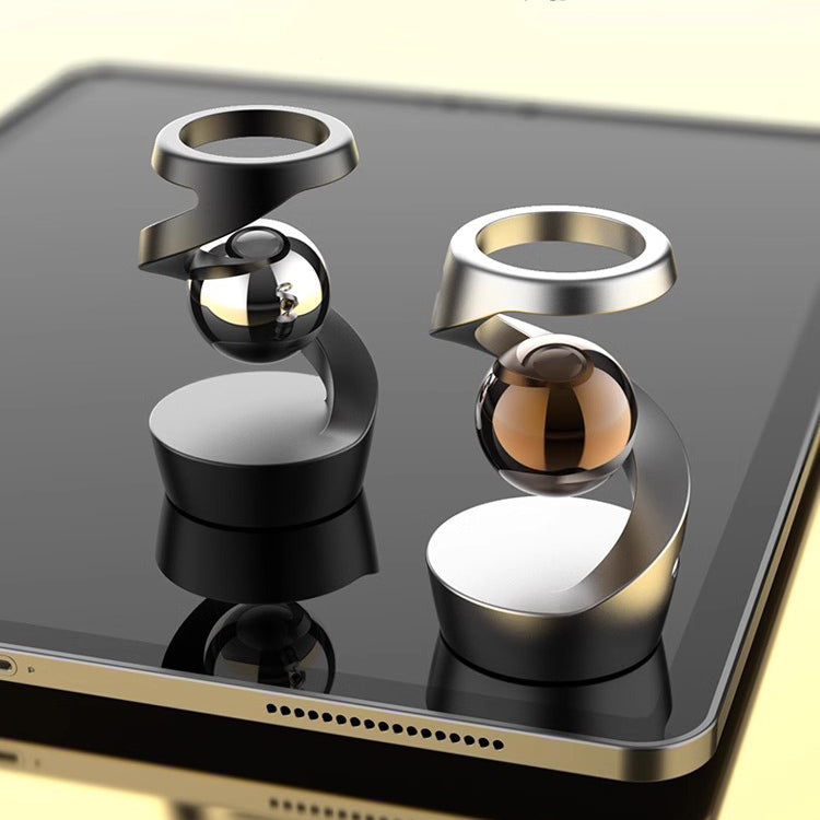 Gravity-Defying Kinetic Desk Toy with Aluminium Helix and Steel Spheres, view 4