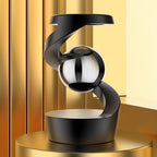 Gravity-Defying Kinetic Desk Toy with Aluminium Helix and Steel Spheres, view 9