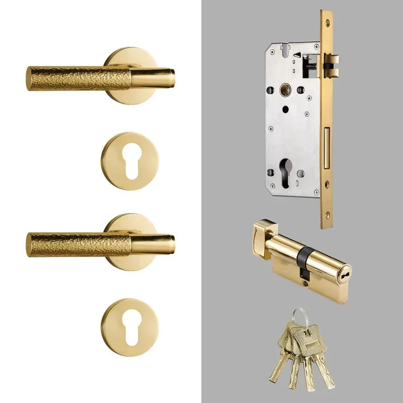 Grovecrest Brass Door Lock Set