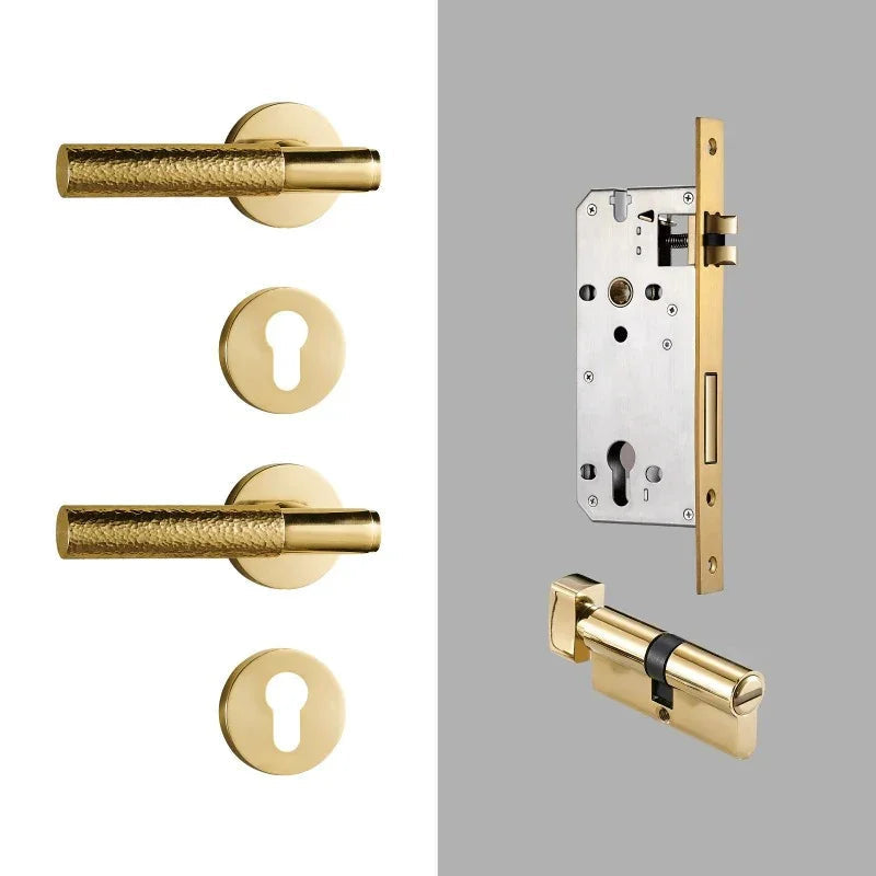 Grovecrest Brass Door Lock Set