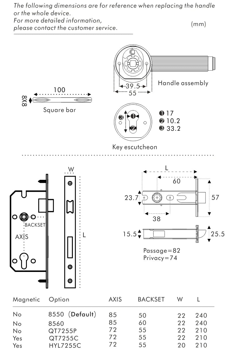Grovecrest Brass Door Lock Set