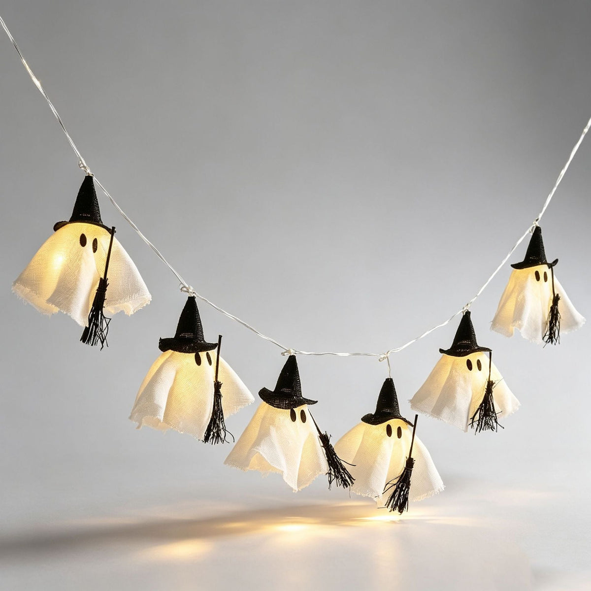 Halloween Ghost Witch LED String Lights Garland | High & Bury