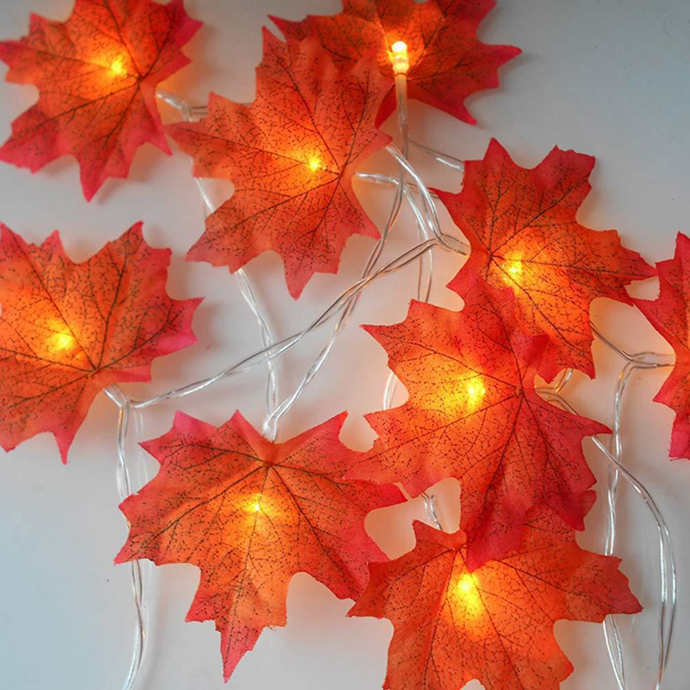 Halloween LED Pumpkin Lantern and Maple Leaf Decorative Fairy Lights | High & Bury