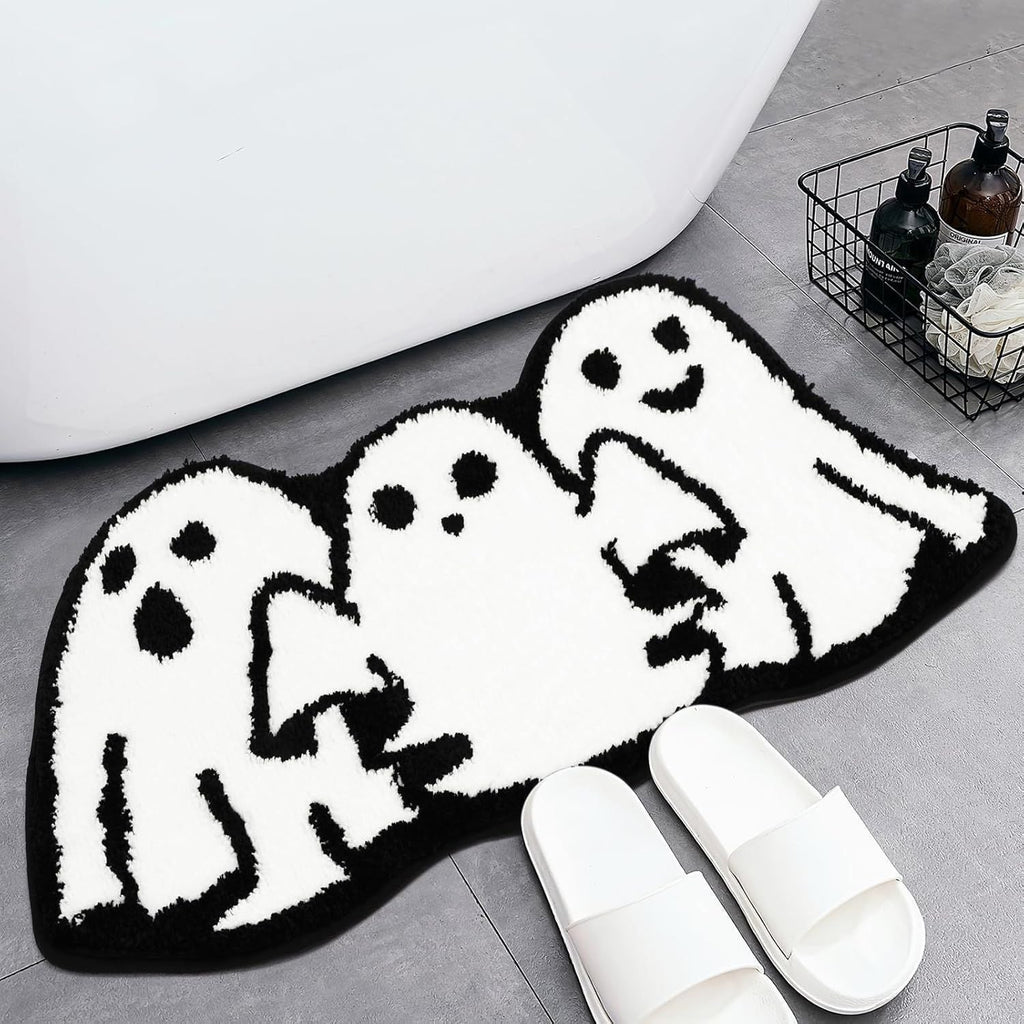 Halloween-Themed Ghost Bath Mat | High & Bury