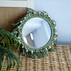Hand-Knotted Mirror with Macrame Border | High & Bury