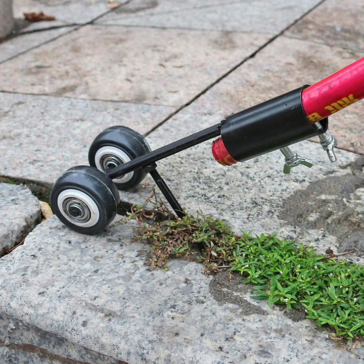 Hand-Operated Metal Gap Weeder with Double Hook for Garden Weed Removal, view 3