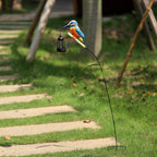 Hand-Painted Kingfisher Garden Lantern Stake | High & Bury