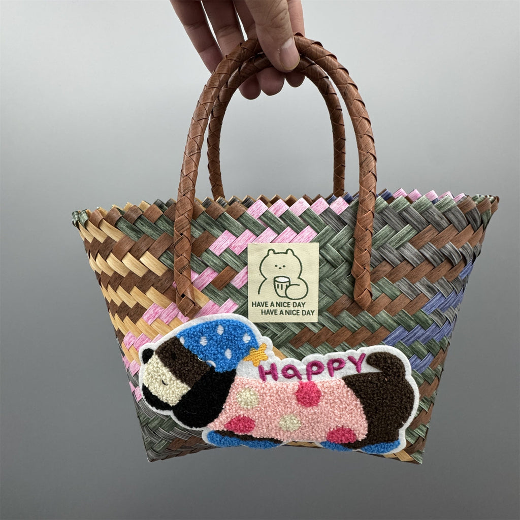 Handbag Bamboo Handwoven | High & Bury