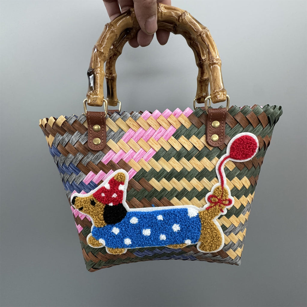 Handbag Bamboo Handwoven | High & Bury