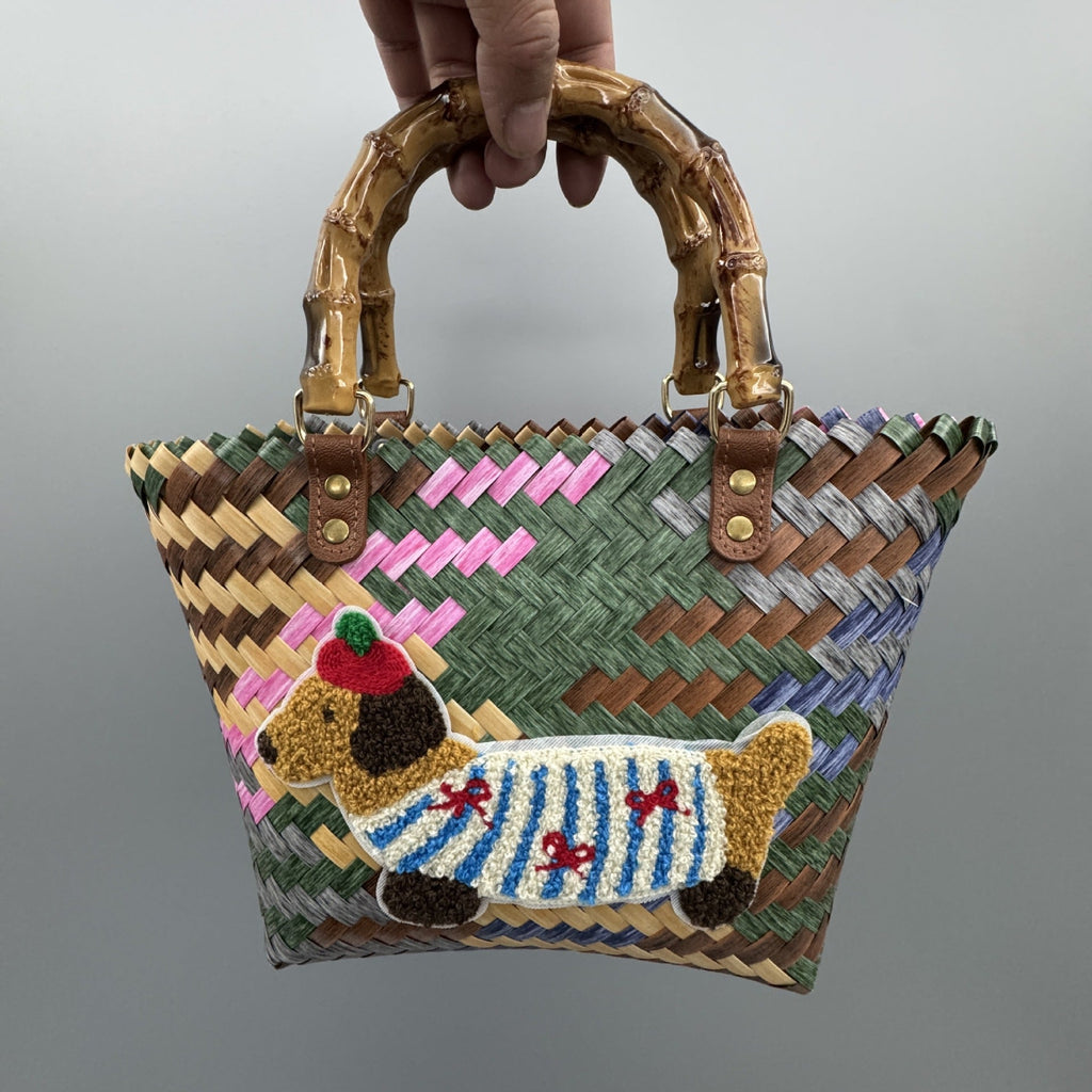 Handbag Bamboo Handwoven | High & Bury