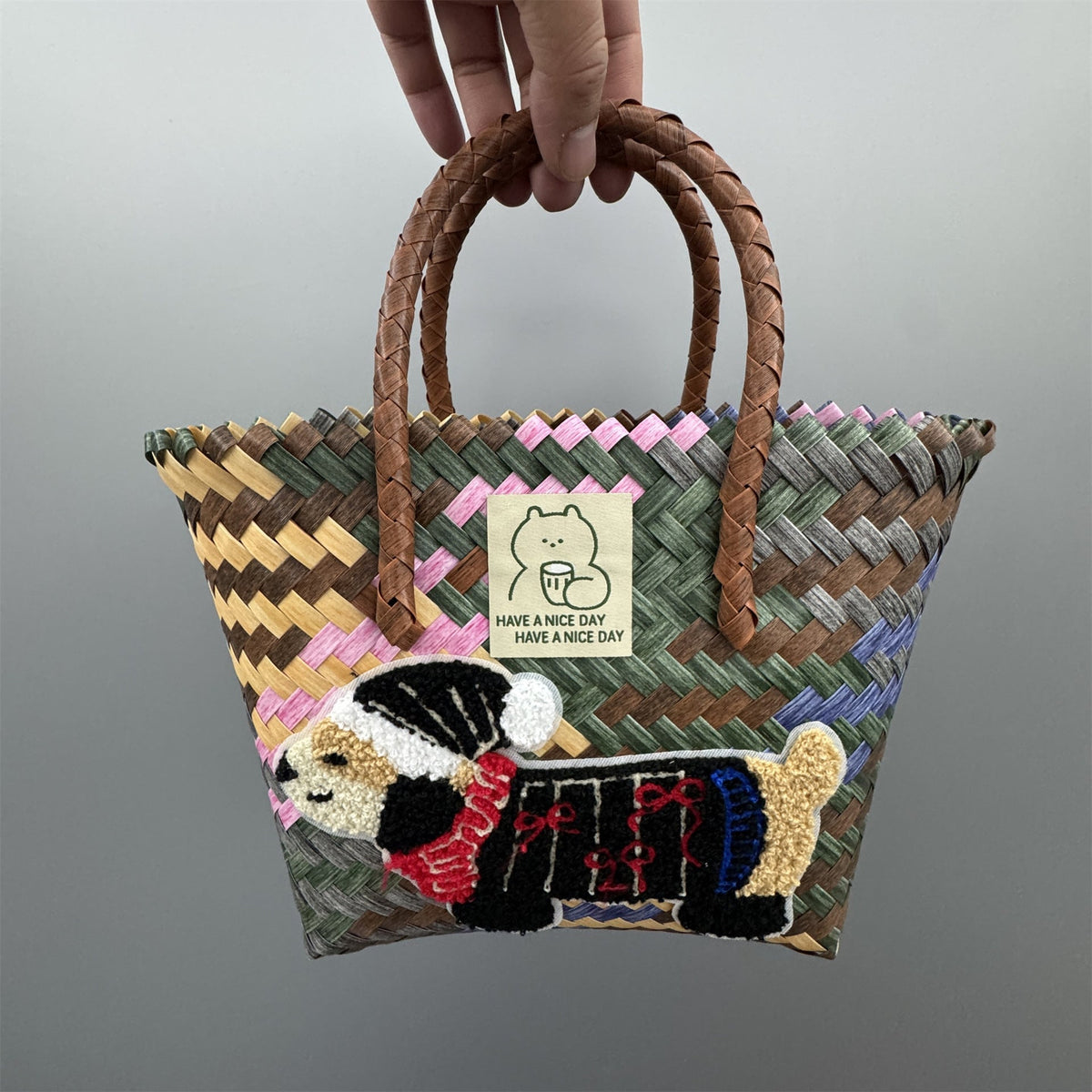 Handbag Bamboo Handwoven | High & Bury