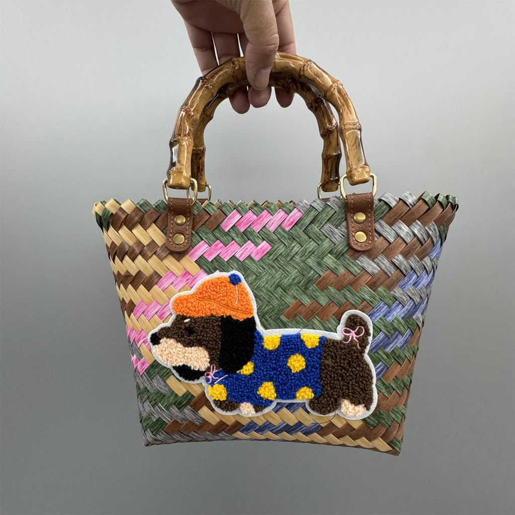 Handbag Bamboo Handwoven | High & Bury