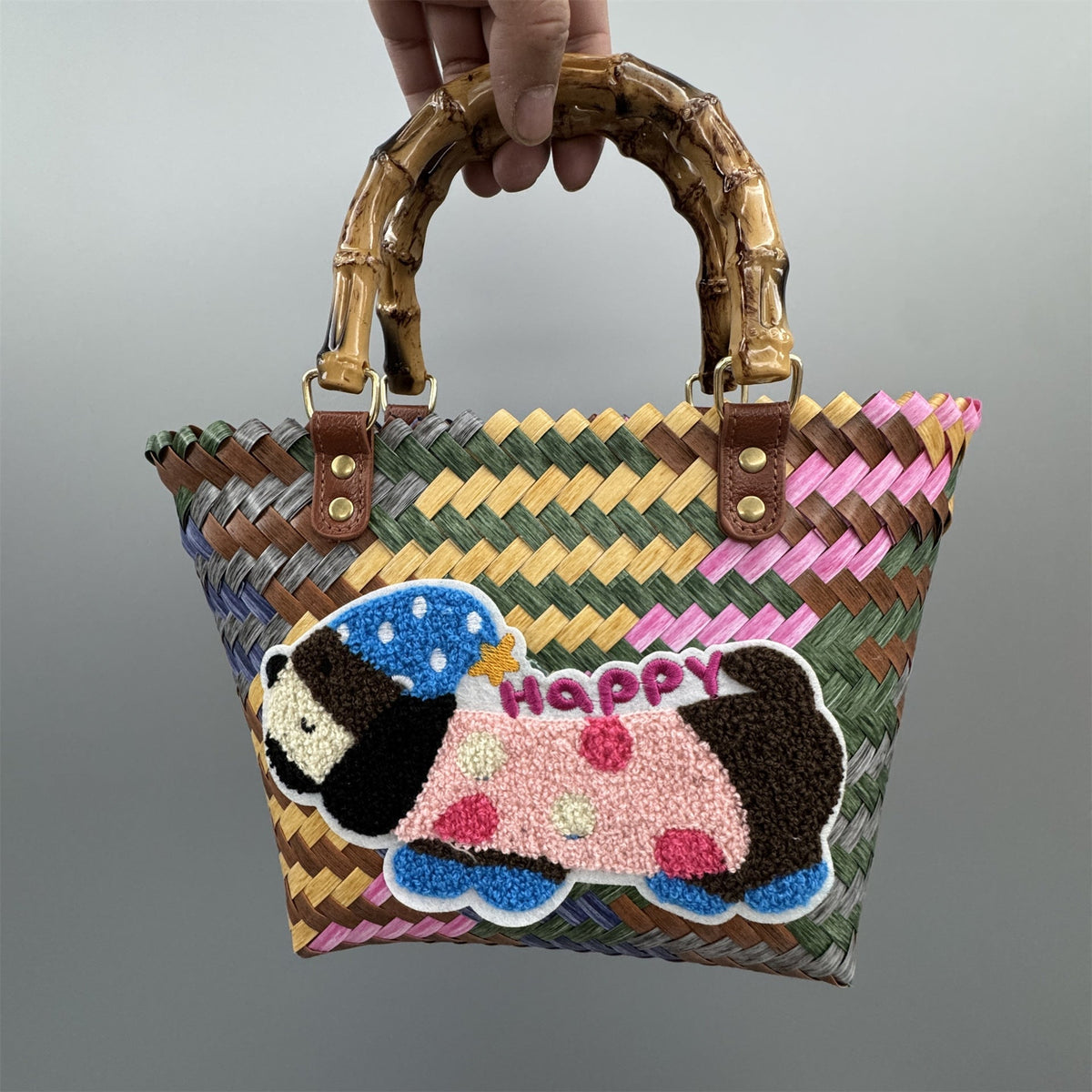 Handbag Bamboo Handwoven | High & Bury