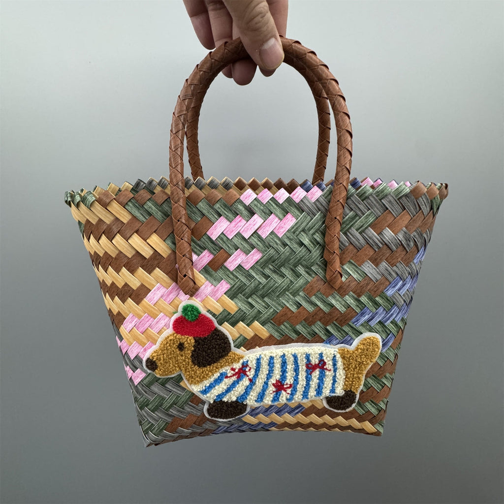 Handbag Bamboo Handwoven | High & Bury