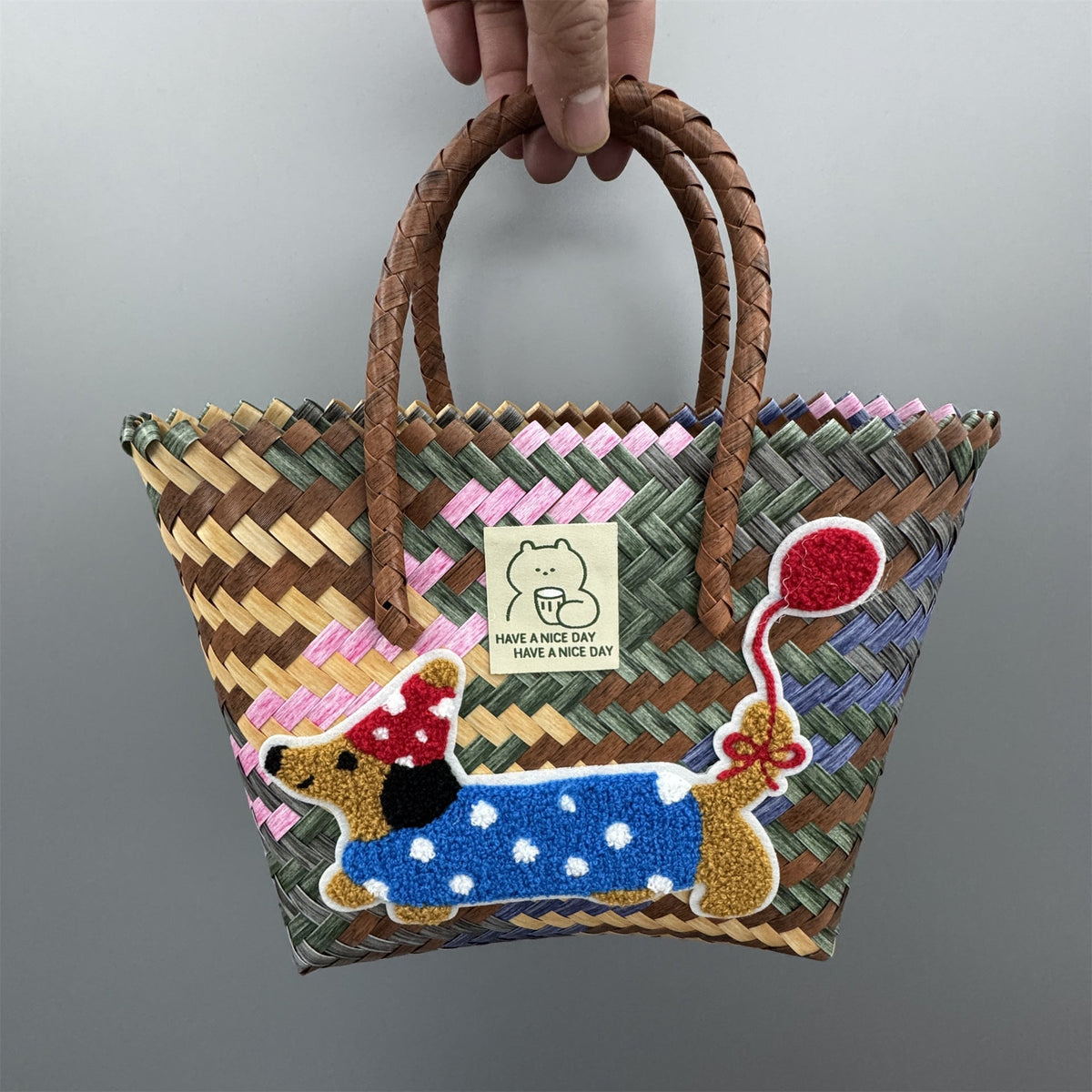 Handbag Bamboo Handwoven | High & Bury