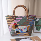 Handbag Wood Handwoven | High & Bury
