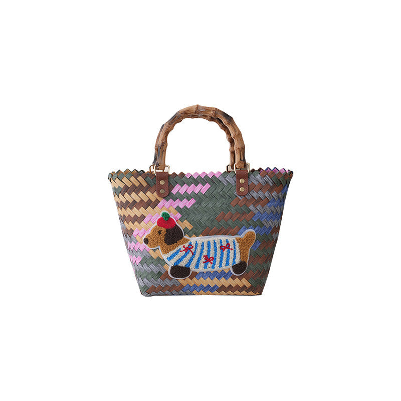 Handbag Wood Handwoven | High & Bury