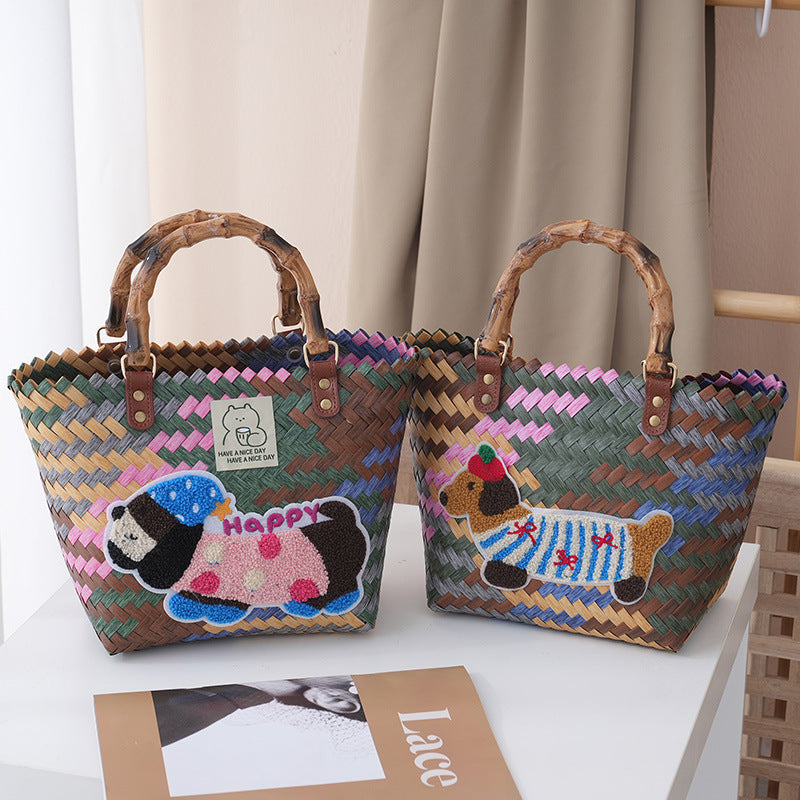 Handbag Wood Handwoven | High & Bury
