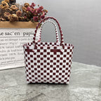 Handbag Yellow White Beige | High & Bury