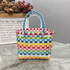 Handbag Yellow White Beige | High & Bury