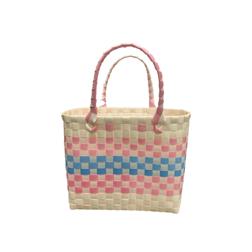 Handbag Yellow White Beige | High & Bury