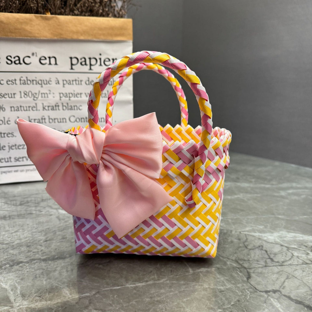 Handcrafted Basket Bag in Stylish Design | High & Bury