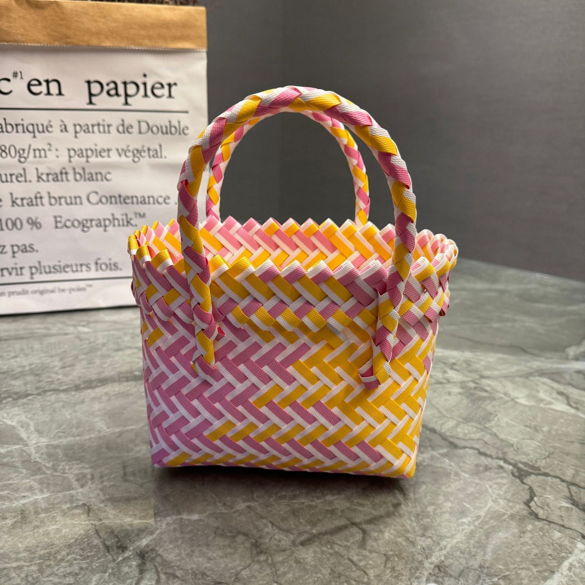Handcrafted Basket Bag in Stylish Design | High & Bury