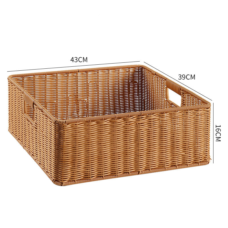 Handcrafted Basket Light Brown Dark Coffee | High & Bury