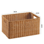 Handcrafted Basket Light Brown Dark Coffee | High & Bury