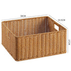 Handcrafted Basket Light Brown Dark Coffee | High & Bury