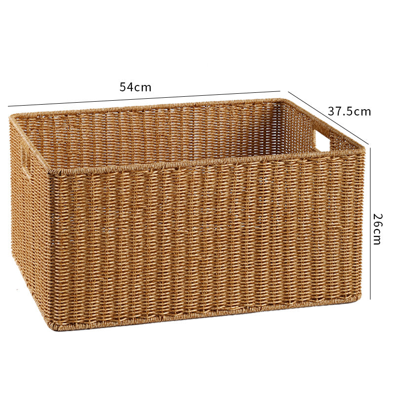 Handcrafted Basket Light Brown Dark Coffee | High & Bury