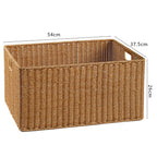 Handcrafted Basket Light Brown Dark Coffee | High & Bury