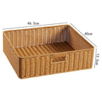 Handcrafted Basket Light Brown Dark Coffee | High & Bury