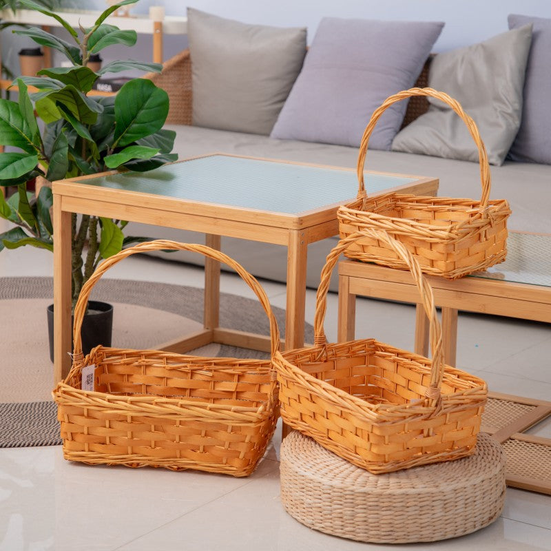Handcrafted Basket made of Natural Rattan | High & Bury