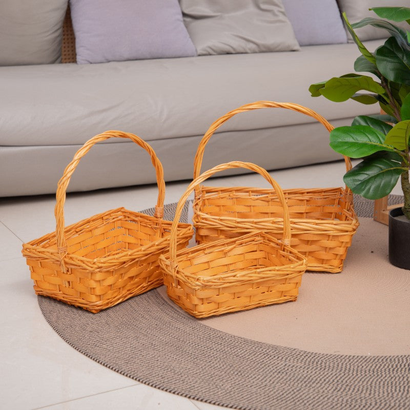 Handcrafted Basket made of Natural Rattan | High & Bury