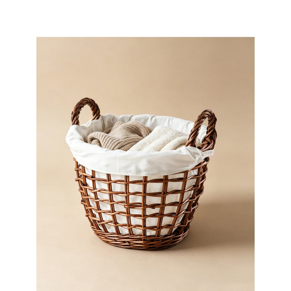 Handcrafted Basket with Cotton Lining | High & Bury