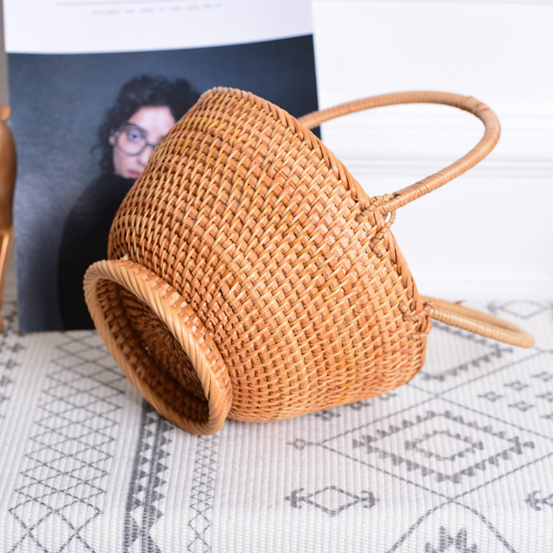 Handcrafted Basket with Two Handles | High & Bury