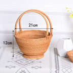 Handcrafted Basket with Two Handles | High & Bury