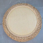 Handcrafted Braided Seat Pouf | High & Bury