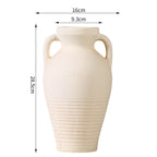 Handcrafted Ceramic Vase Beige Black | High & Bury