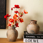 Handcrafted Ceramic Vase Black Show Details Beige | High & Bury