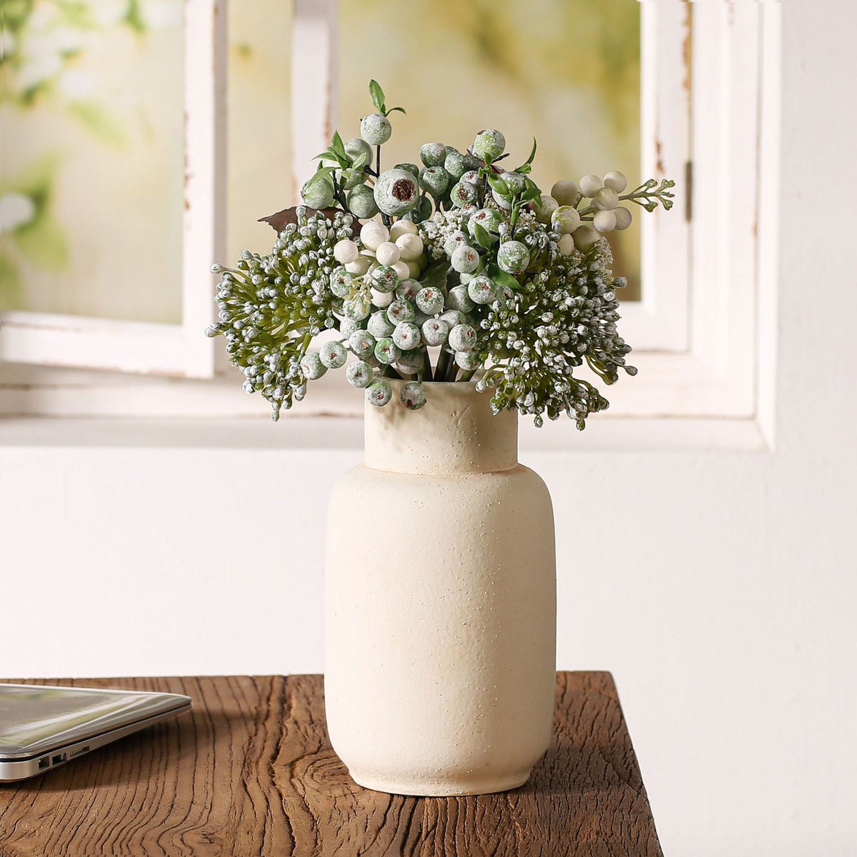 Handcrafted Ceramic Vase Blackgold Beige Red | High & Bury